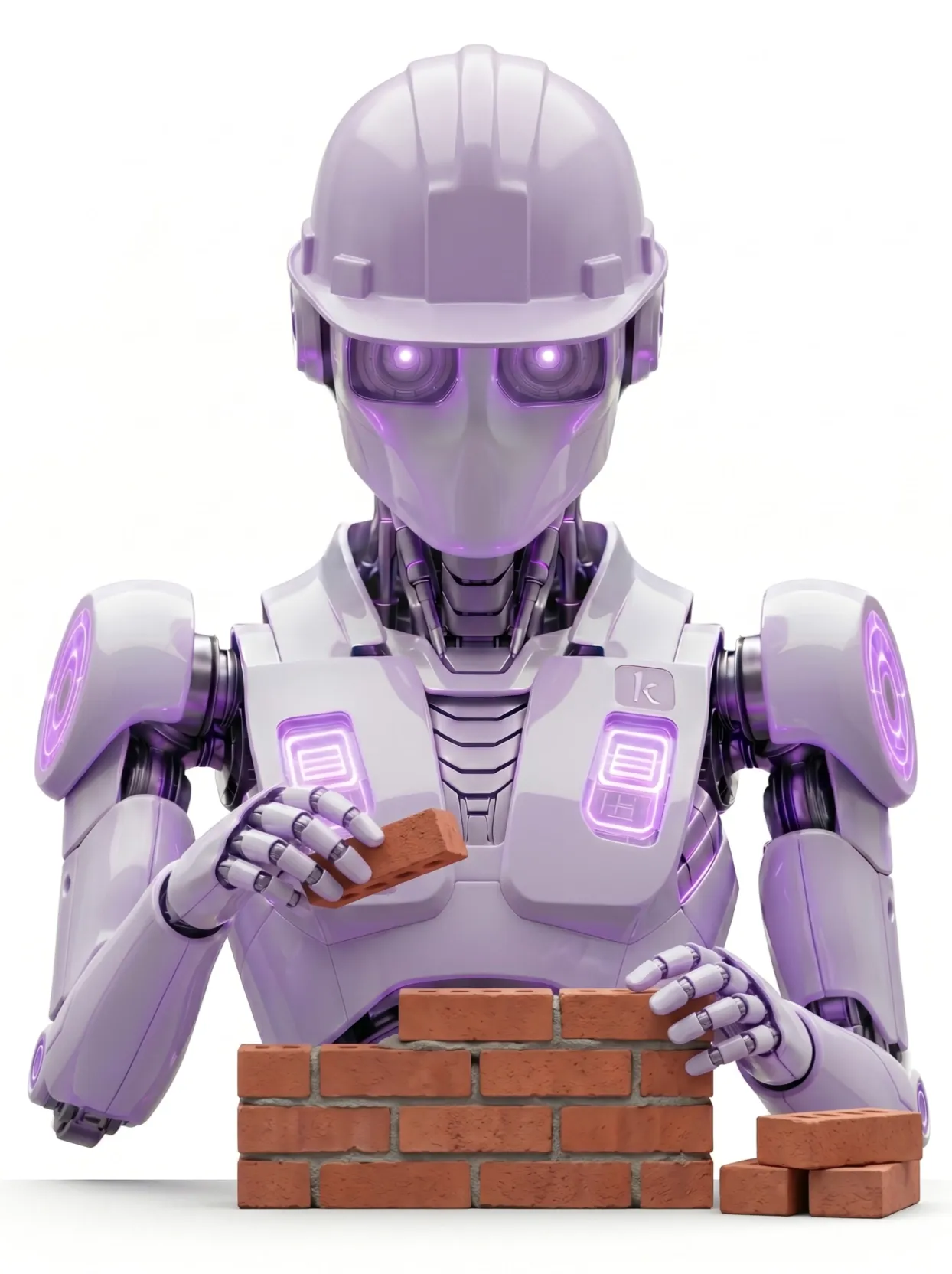 klorr robot laying bricks