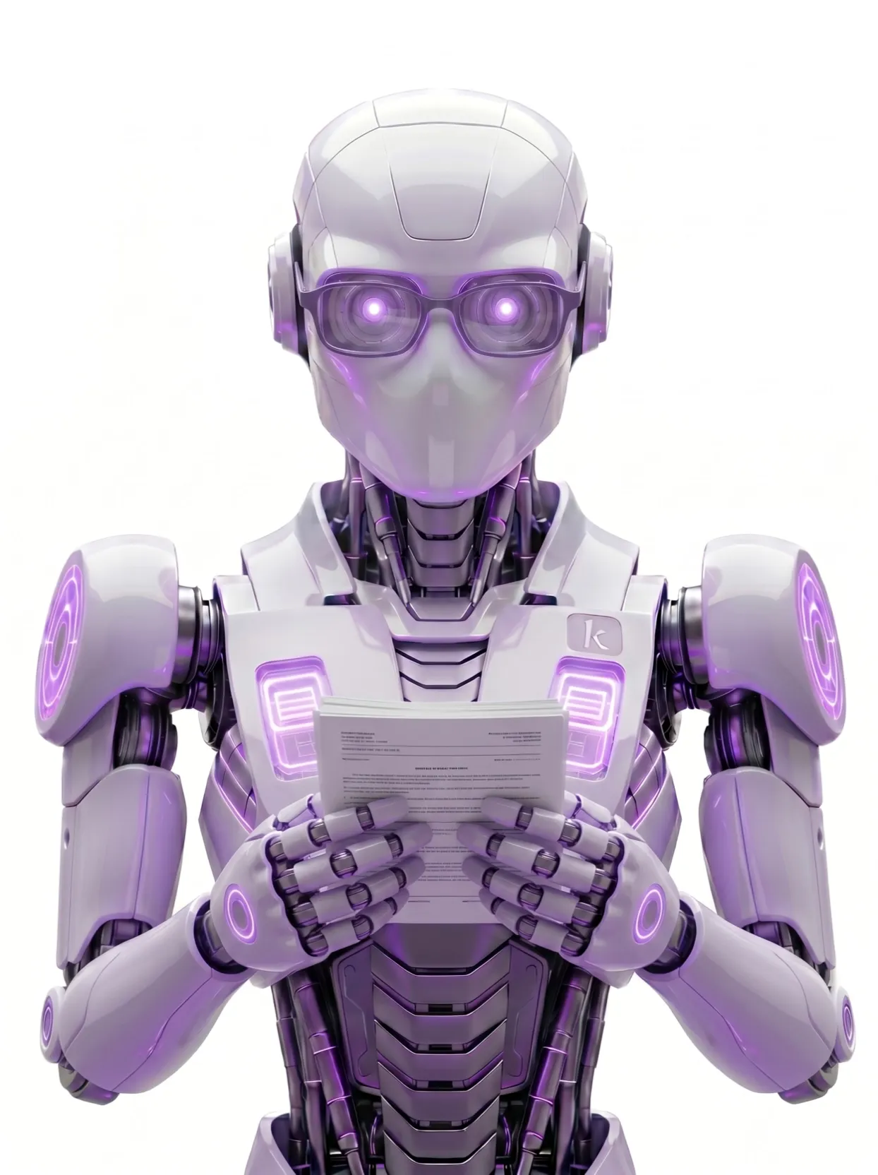 klorr robot reviewing papers